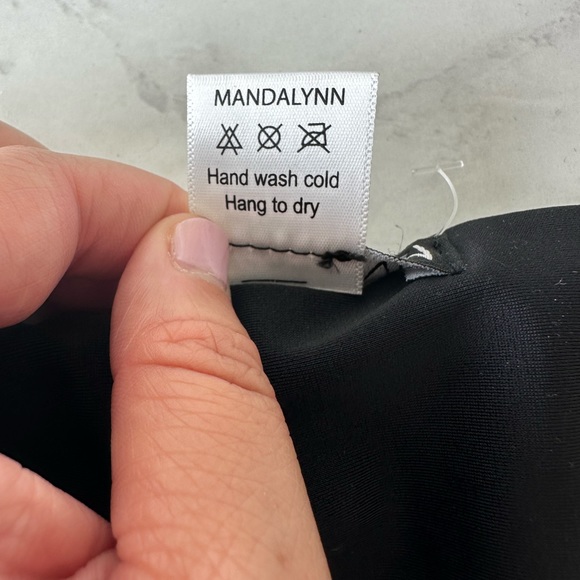 Mandalynn Daisy Trim Swimsuit Bikini Bottom Blue Size Small - Picture 4 of 6